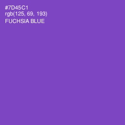 #7D45C1 - Fuchsia Blue Color Image